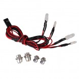 KIT DE LED PARA AUTOMODELO 1/10 - 1/16 - 1/18 COM 4 LEDS E SUPORTE N10115